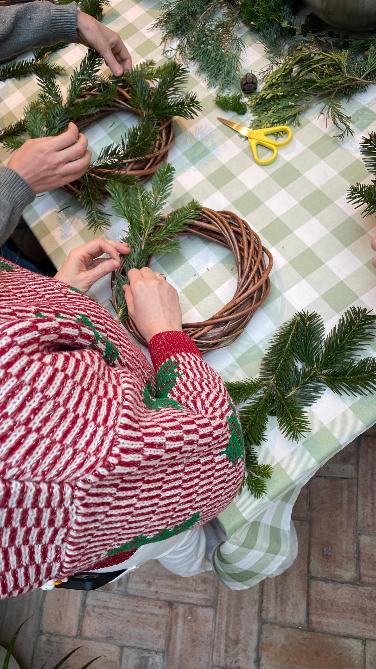 Taller de Corona de Navidad en Barcelona