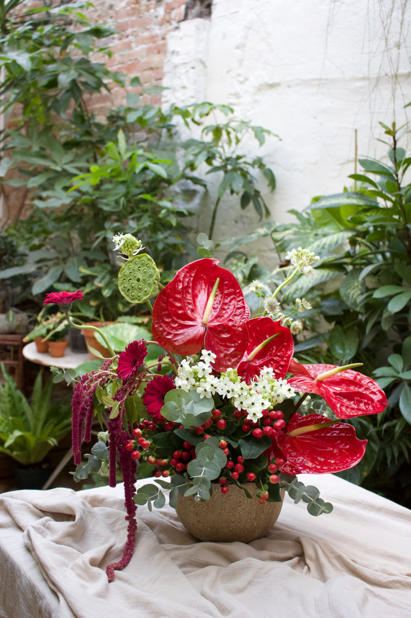 Taller de arreglo floral navideño (en Inglés)