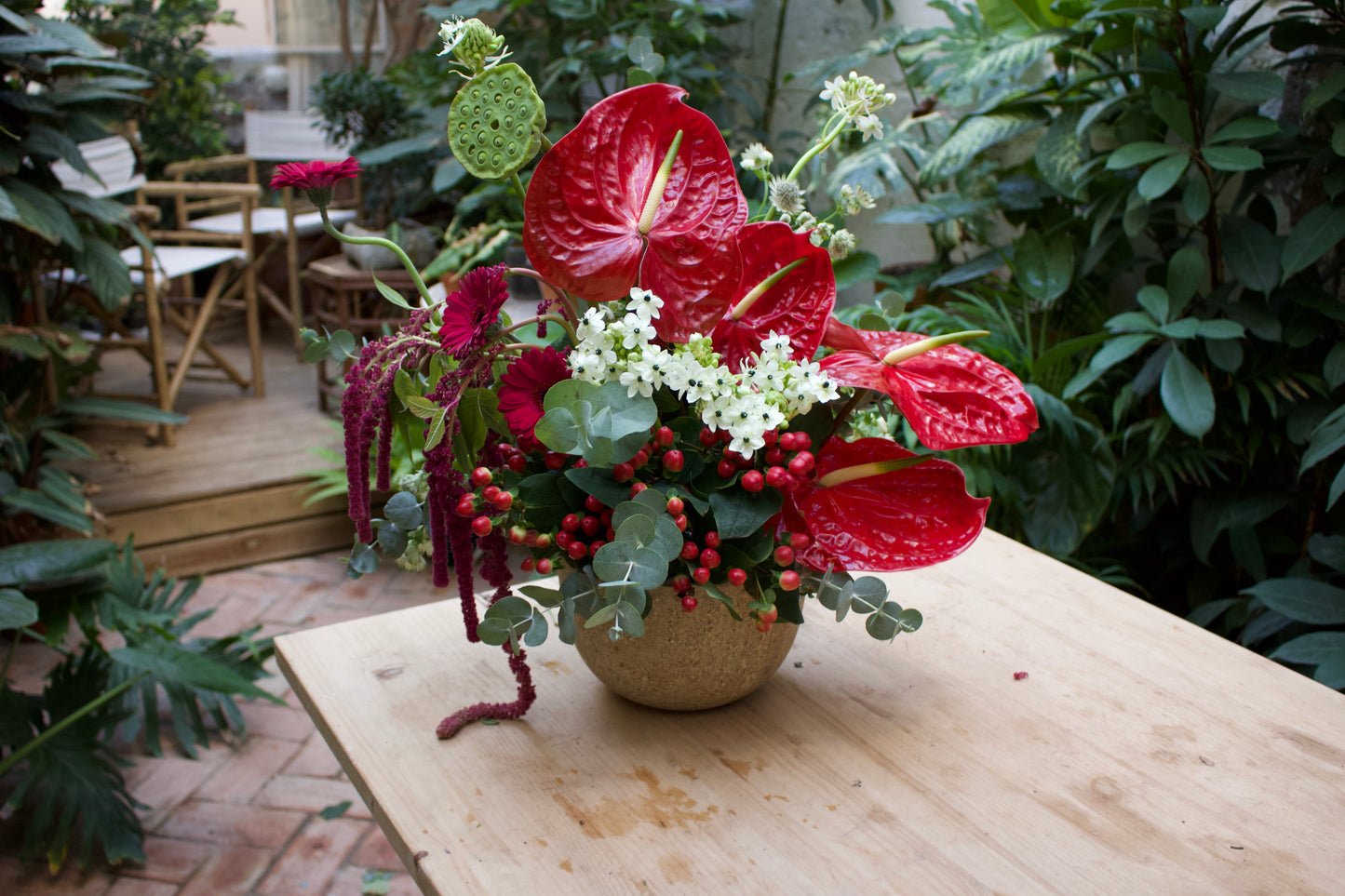 Taller de arreglo floral navideño (en Inglés)