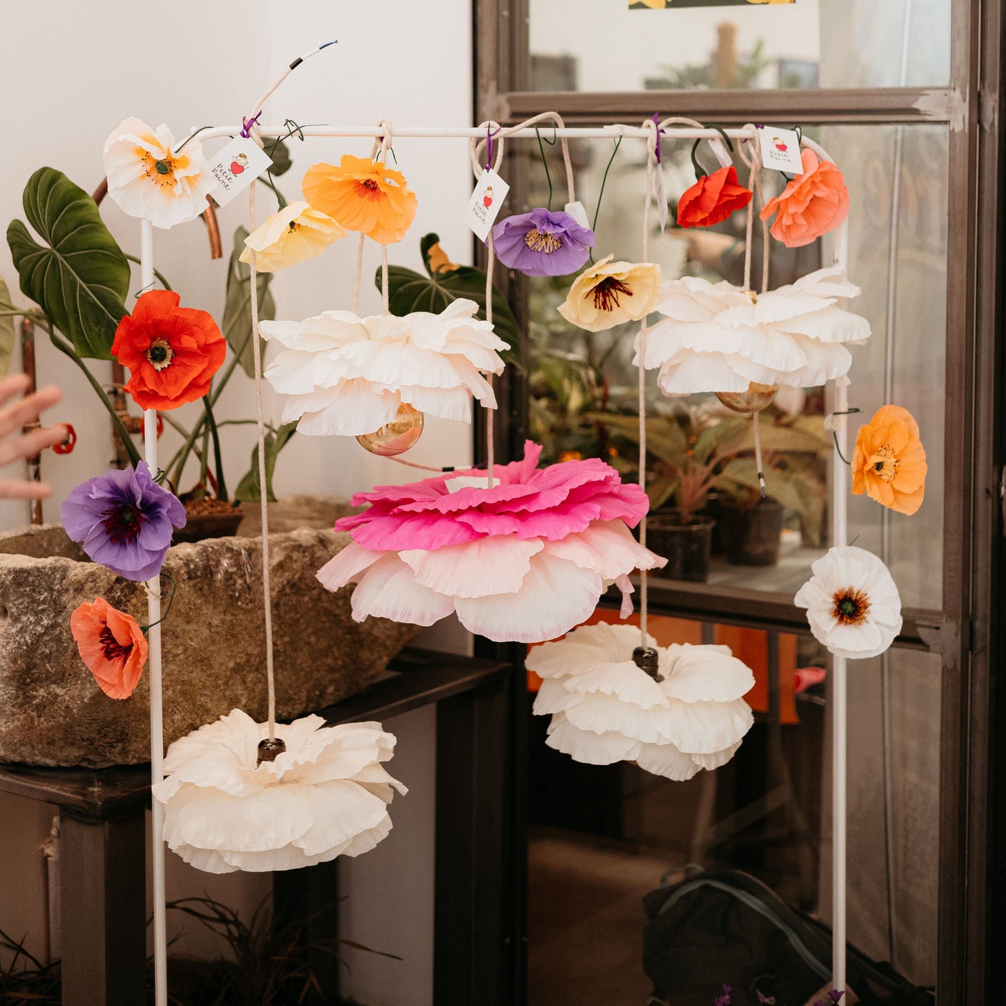 Paper Flower Lamp Workshop in Madrid