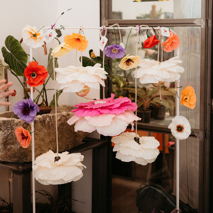 Paper Flower Lamp Workshop in Madrid
