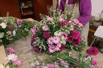 Fresh Flower Table Centrepiece Workshop in Barcelona