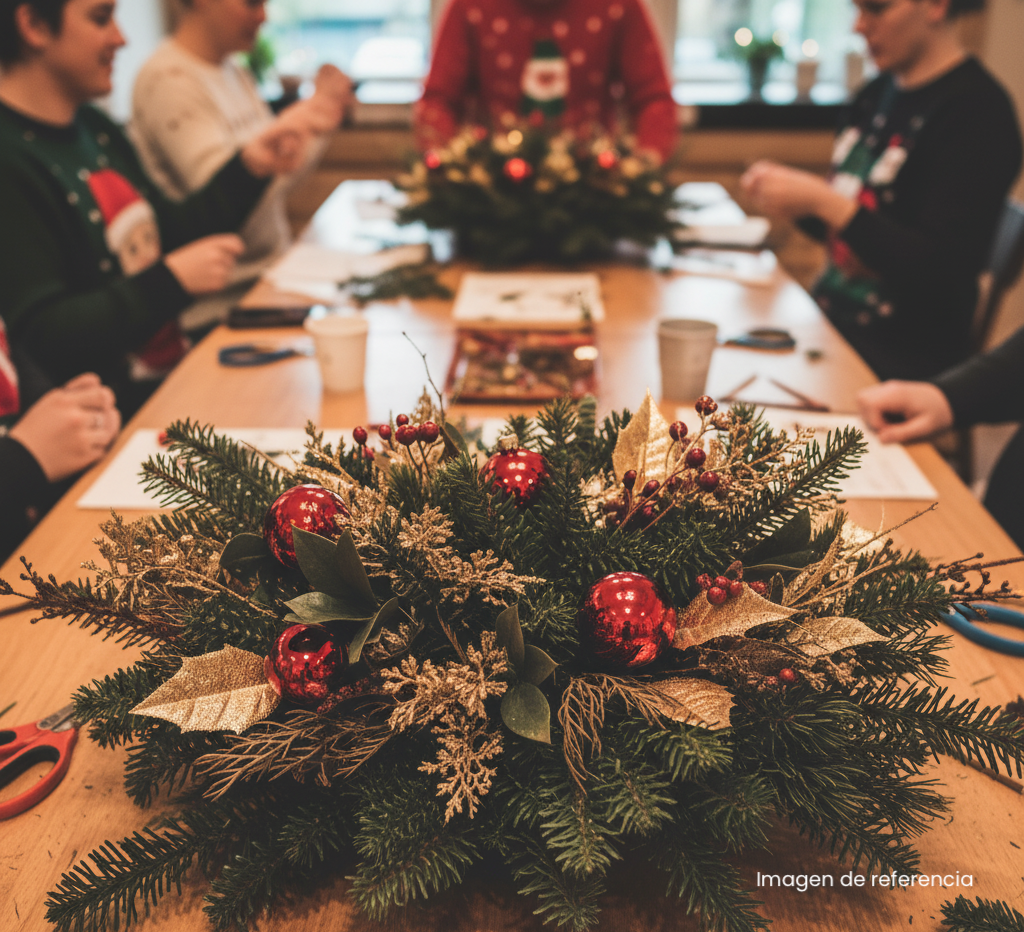 Taller de Centro de Mesa (Taller Navideño en Madrid)