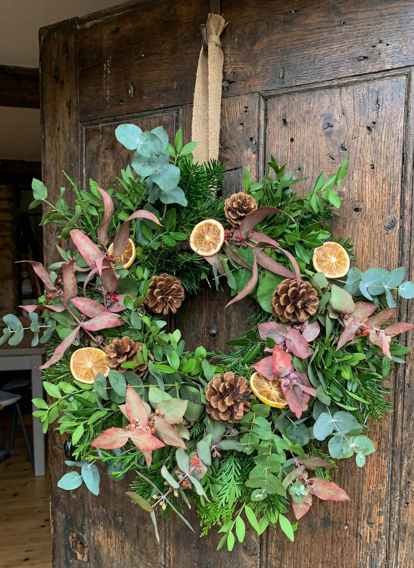 Taller de Corona de Navidad en Barcelona (Gracia)