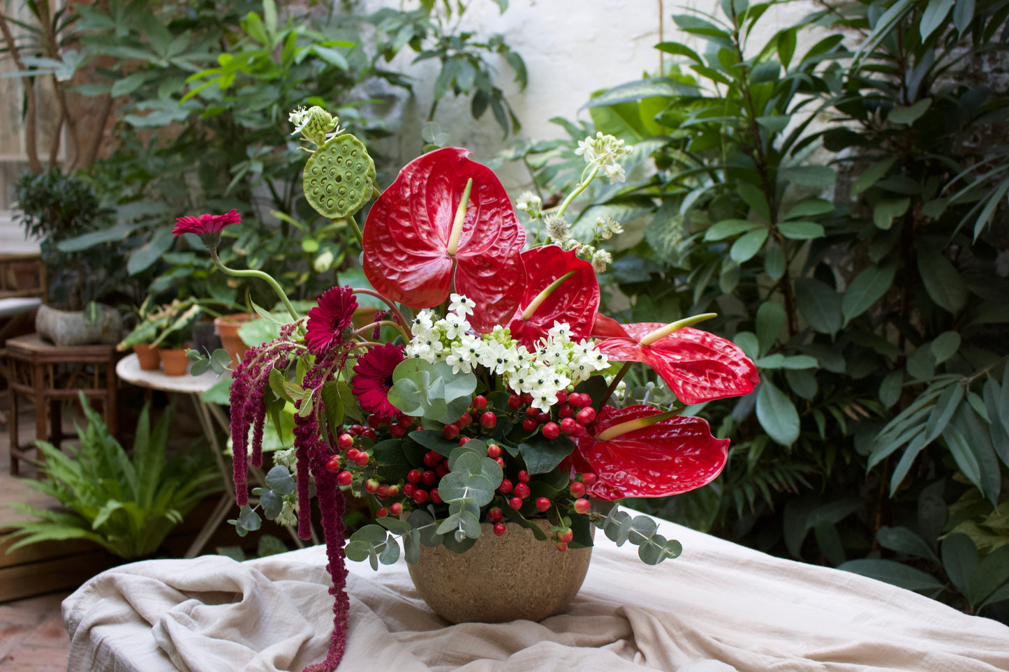 Taller de arreglo floral navideño (en Inglés)